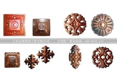 铜门配件-铜雕花