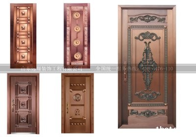 实板铜门-001