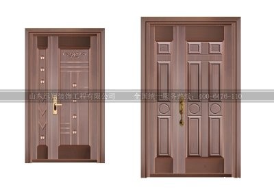 实板铜门-008