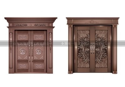 实板铜门-017